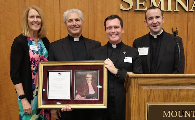 2025 McClosky award winner Msgr. Ronald Cellini