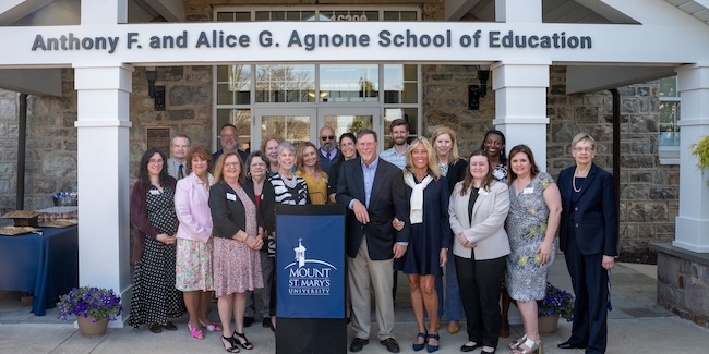 agnone school of education renaming ceremony