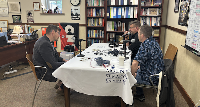 badge to the bone live podcasting at msmu