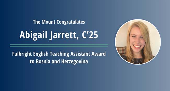 Abigail Jarrett earns Fulbright ETA to Bosnia