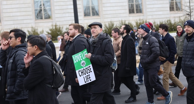 msgr. cummings at march for life 2026