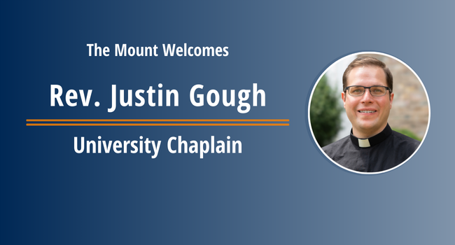 Rev. Justin Gough welcome graphic