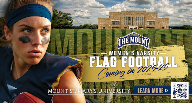 Women's flag football announcement graphic